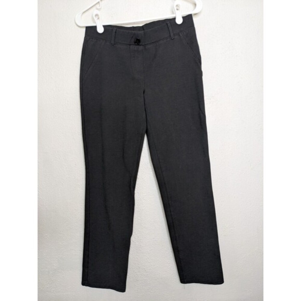 Betabrand Womens MP Classic Straight Leg Dress Pant‎ Yoga Charcoal Office Career